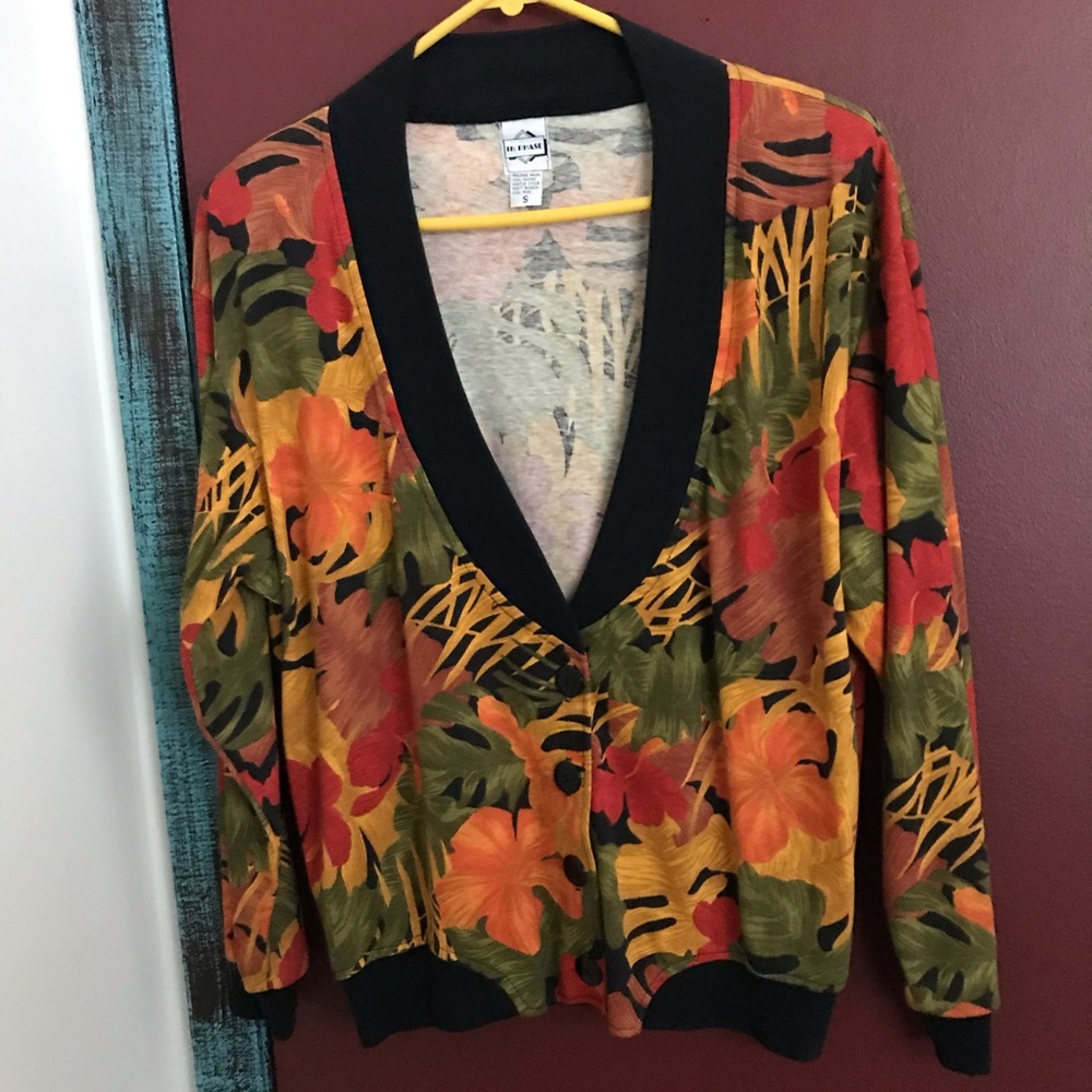 In Phase 🐠🏝Tropical Print Jacket
